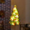 Christmas window decoration led sucker lamp Christmas window hanging lamp holiday decoration small colored lamp