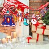 Christmas creative paper flag pulling Christmas shopping mall party Christmas paper flower pulling decorative atmosphere products