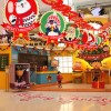 Christmas creative paper flag pulling Christmas shopping mall party Christmas paper flower pulling decorative atmosphere products