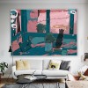 Dormitory bedroom background cloth ins wind hanging cloth lovely girl heart room decorative cloth wall cloth bedside tapestry