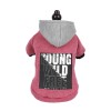 New pet clothing dog autumn and winter two-legged hooded sweater small dog plus velvet clothes wholesale in stock	