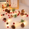 Led small lights Christmas decorations shop scene Christmas tree creative dress up pine cone bell lamp string