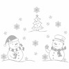 Christmas decorations creative glass static paste adhesive free removable scene layout sticker
