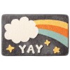 Modern flocking home entry Floor Mat Carpet household bathroom water absorbent non slip mat bedroom door mat