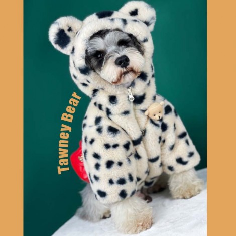 Dog clothes autumn and winter thickened warm spot Plush coat small and medium-sized dog Chenery Teddy cat pet clothes