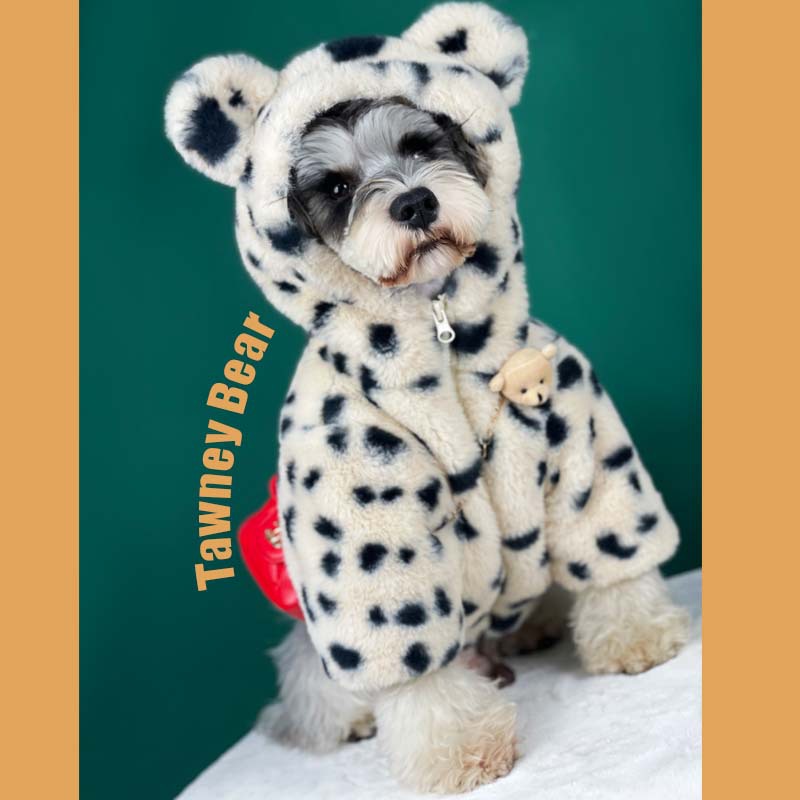 Dog clothes autumn and winter thickened warm spot Plush coat small and medium-sized dog Chenery Teddy cat pet clothes