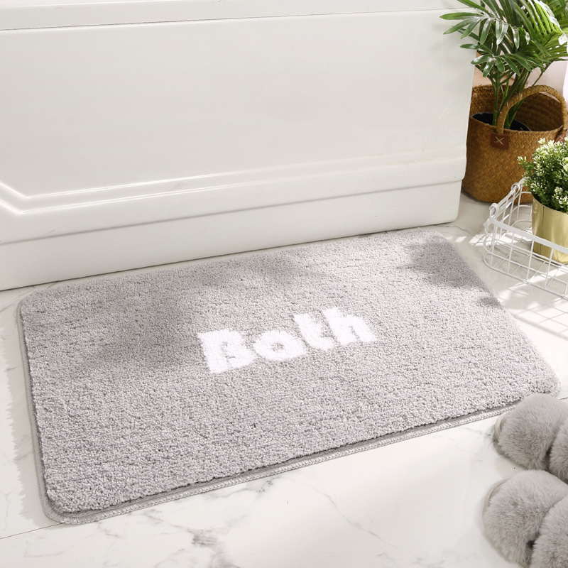 Simple household bathroom non slip floor mat carpet toilet door absorbent foot mat household toilet door mat