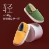 Musa warm bag with cotton slippers plus velvet thickened confinement shoes for household household men and women stepping on shit