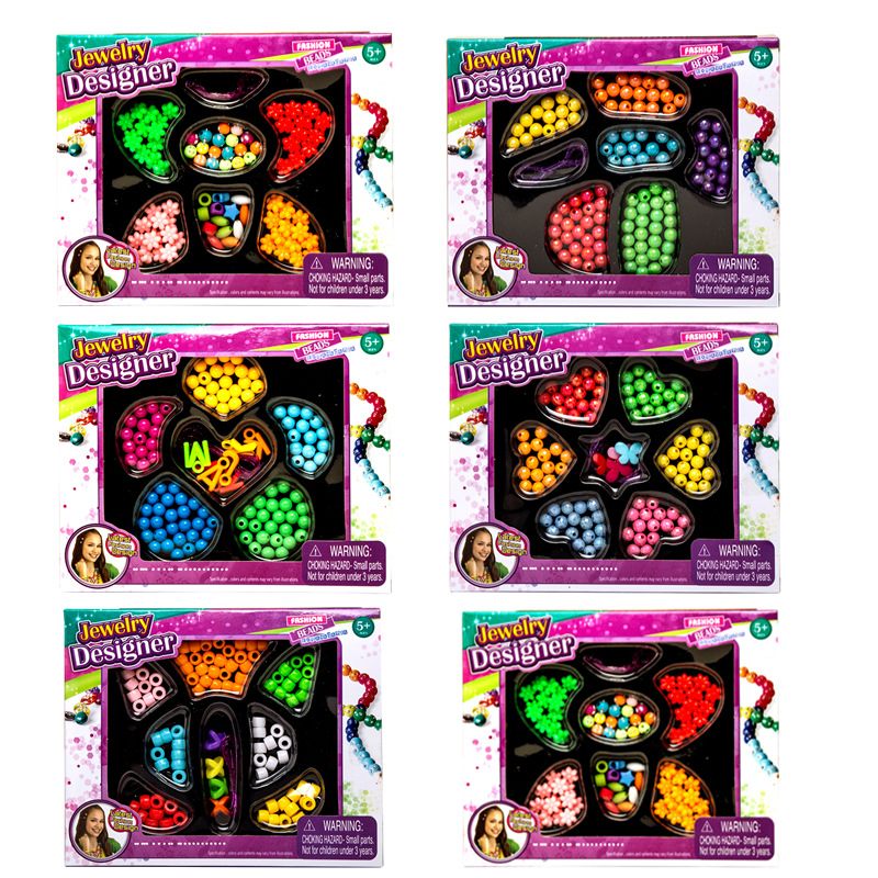 Children's educational beaded DIY hands-on beading 6-year-old 12-year-old children's educational beaded toy