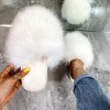 Hairy slippers women 2020 autumn and winter Baotou large size drag women's shoes home wear flat-bottomed warm cotton drag