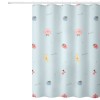 Waterproof and mould proof thickened polyester shower curtain digital printing shower curtain bathroom partition hanging curtain shower curtain cloth