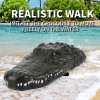 Manufacturer 2.4G summer water floating remote control crocodile boat electric speedboat model boy toy