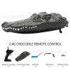 Manufacturer 2.4G summer water floating remote control crocodile boat electric speedboat model boy toy
