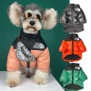 Dog clothes warm and thickened in winter Teddy Schnauzer Chai dog corky color matching pet down jacket