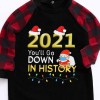 On0830 2021 European and American leisure home clothes long sleeve printed christmas baby two piece set