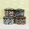 Women's large capacity waterproof cosmetic bag European and American personalized leopard Zebra Print storage bag Pu handbag