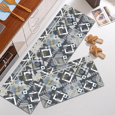 Durable non slip floor mat leather kitchen floor mat wash free oil proof Waterproof PVC floor mat