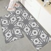 Japanese durable non slip floor mat leather kitchen floor mat wash free oil proof Waterproof PVC floor mat
