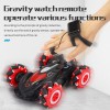 Gesture induction four-wheel drive stunt car dual-control sprayable drift boy children's toy car