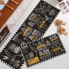 Black durable non slip floor mat leather kitchen floor mat wash free oil proof Waterproof PVC floor mat
