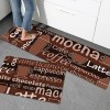 Black durable non slip floor mat leather kitchen floor mat wash free oil proof Waterproof PVC floor mat