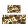 Black durable non slip floor mat leather kitchen floor mat wash free oil proof Waterproof PVC floor mat