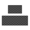 Black durable non slip floor mat leather kitchen floor mat wash free oil proof Waterproof PVC floor mat