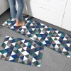Durable non slip floor mat leather kitchen floor mat wash free oil proof waterproof kitchen floor mat