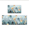 Durable non slip floor mat leather kitchen floor mat wash free oil proof waterproof kitchen floor mat