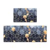 Durable non slip floor mat leather kitchen floor mat wash free oil proof waterproof kitchen floor mat