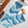 Durable non slip floor mat leather kitchen floor mat wash free oil proof Waterproof PVC floor mat