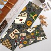 Durable non slip floor mat leather kitchen floor mat wash free oil proof Waterproof PVC floor mat