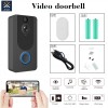 Low power visual doorbell WiFi wireless doorbell night vision HD Intelligent Cloud Storage doorbell V7