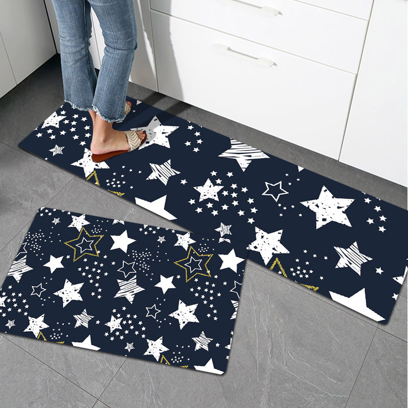 Durable non slip floor mat leather kitchen floor mat wash free PVC floor mat kitchen floor mat