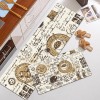 Durable non slip floor mat leather kitchen floor mat wash free oil proof Waterproof PVC floor mat kitchen