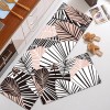 Modern simple floor mat leather kitchen floor mat wash free PVC floor mat kitchen floor mat waterproof