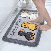 Cartoon bathroom bathroom water absorption non slip floor mat bedroom children's room carpet lovely little duck into the door mat