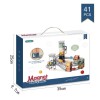Intellectual children's magnetic building blocks DIY early education magnetic film assembling toy Variety magnetic ball track