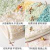 Small fresh semicircle household floor mat at the entrance bathroom non slip mat at the entrance household toilet water absorbent mat