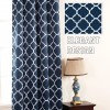 Environmental protection thickened shading curtain cloth thermal insulation Moroccan printing bedroom living room Nordic finished curtain