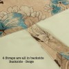 Thickened shading curtain cloth modern simple pole bow classic Flower Printed finished curtain