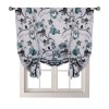 Thickened shading curtain cloth modern simple pole bow classic Flower Printed finished curtain
