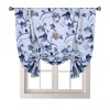 Thickened shading curtain cloth modern simple pole bow classic Flower Printed finished curtain