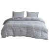 Extra wide seersucker three piece set craft duvet cover bedding home textile