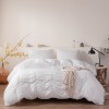 Extra wide seersucker three piece set craft duvet cover bedding home textile