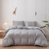 Dense pattern seersucker three piece set craft duvet cover bedding home textile