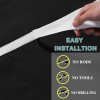 High grade sound insulation high shading French door and window curtain hole free Velcro door curtain finished product