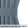 Thickened plain French door curtain cloth through rod heat insulation shading glass door finished curtain