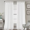 Linen blended semi transparent curtain cloth living room bedroom hanging curtain solid color light luxury finished fabric curtain window screen
