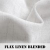 Linen blended semi transparent curtain cloth living room bedroom hanging curtain solid color light luxury finished fabric curtain window screen